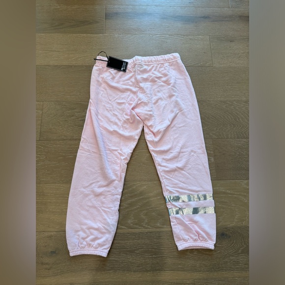 Michael Lauren Medium Pink Grey Stripped Bottom Leg Joggers. 💗⚡️ - Picture 2 of 4